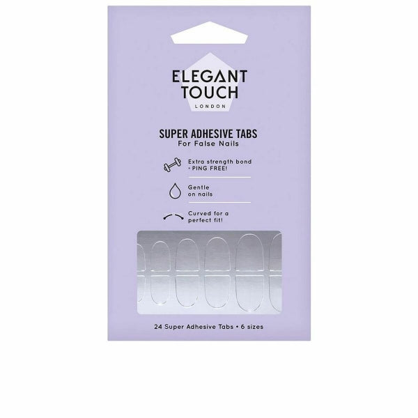 Adhésifs Elegant Touch Super Adhesive Faux ongles (24 pcs)