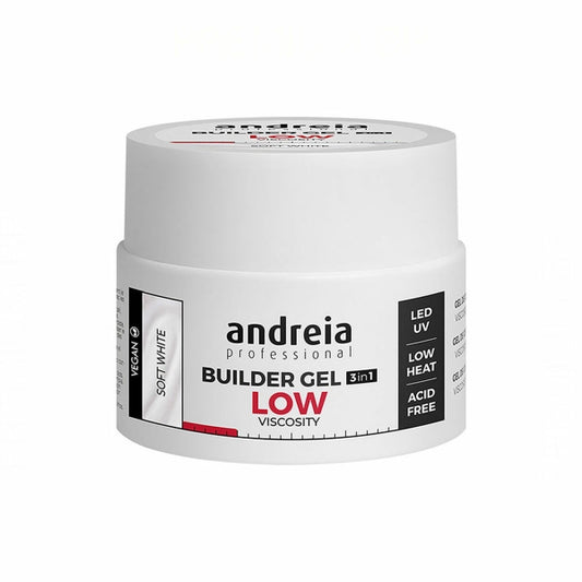 Gel Nail Polish Builder Low Viscosity Andreia Professional Builder White (44 g)