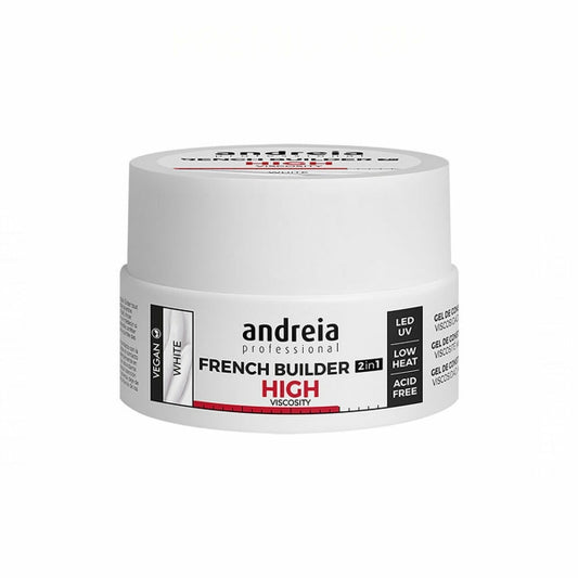 French Builder High Viscosity Gel Nail Polish Andreia 0BGFW22 White (22g)