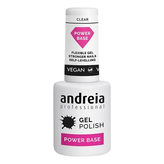 Semi-permanent Nail Polish Gel Polish Power Base Andreia Clear (10.5 ml)