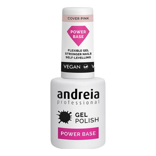 Semi-permanent Nail Polish Gel Polish Power Base Andreia Professional Gel Pink (10.5 ml)