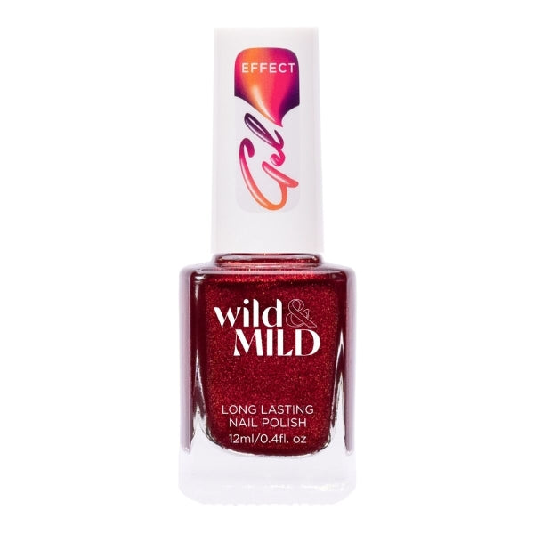 Wild &amp; Mild Gel Effect Ruby Heart Nail Polish 12ml